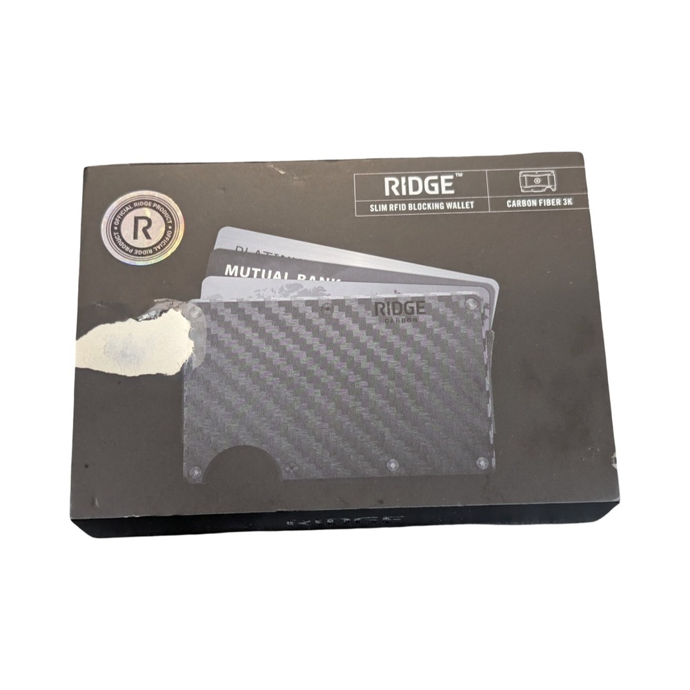 Qq8O The Ridge RFID Blocking Wallet with Cash Strap Carbon Fiber 3k OB